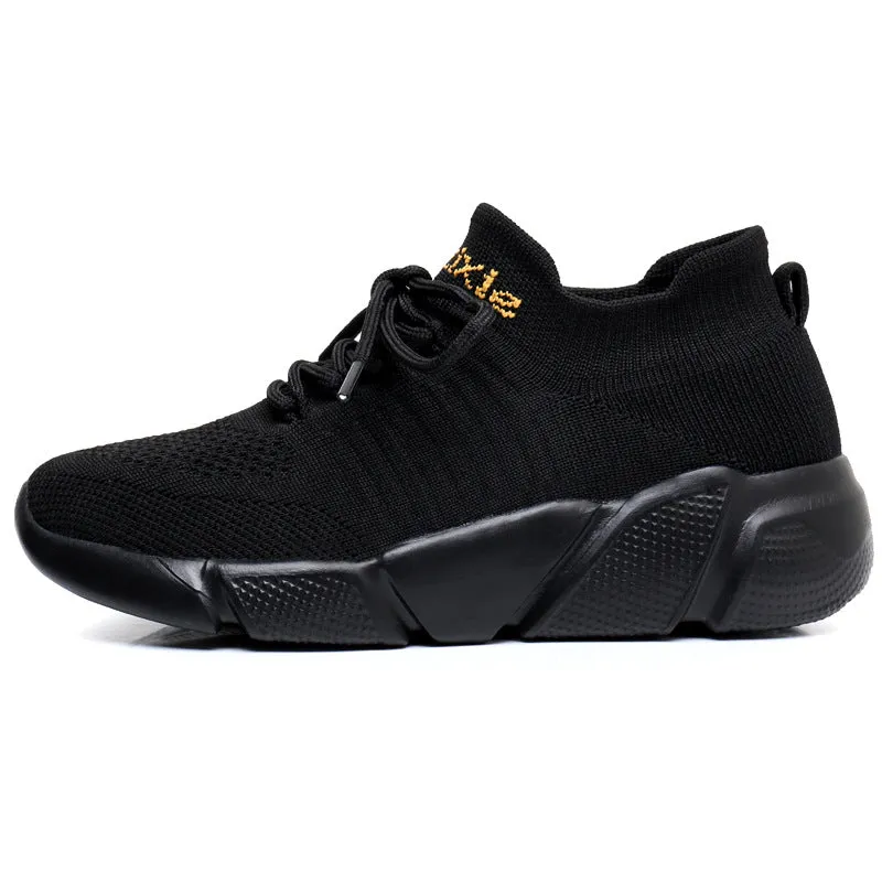 2024 Breathable Flyknit Elastic Socks and Running Shoes