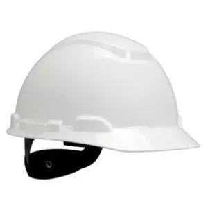 3M White Polyethylene Hard Hat With 4-Point Ratchet Suspension And Uvicator UV Sensor (20 Pairs)