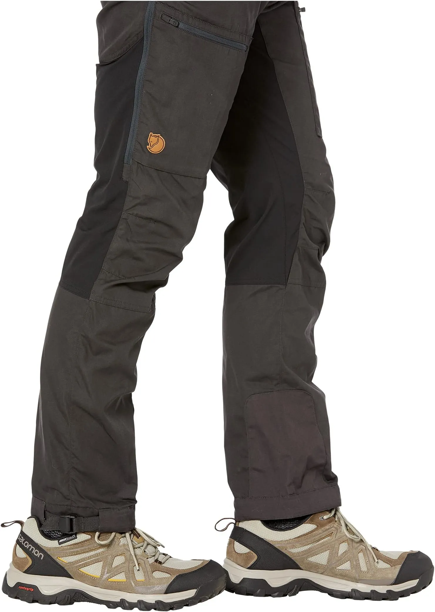 Abisko Lite Fjällräven trekking trousers, Dark Grey/Black