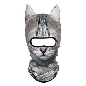 AXBXCX 3D Animal Ears Balaclava Winter Warmer Face Mask for Skiing Snowboarding Snowmobile Halloween Christmas Tiger