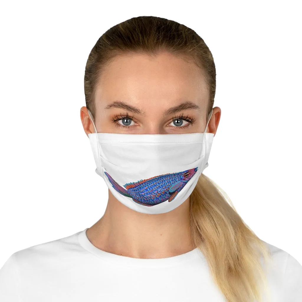Blue Fish Cotton Face Mask (EU)