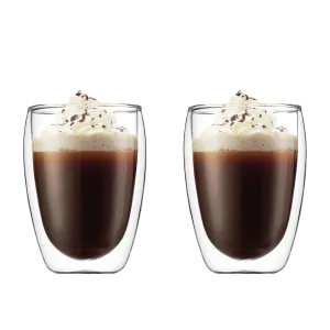 Bodum Pavina Double Walled Drinking Glasses - 12oz. – Set of 2