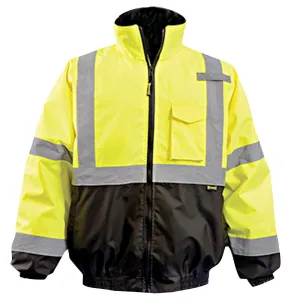 Class 3 Black Bottom Bomber Jacket - Large