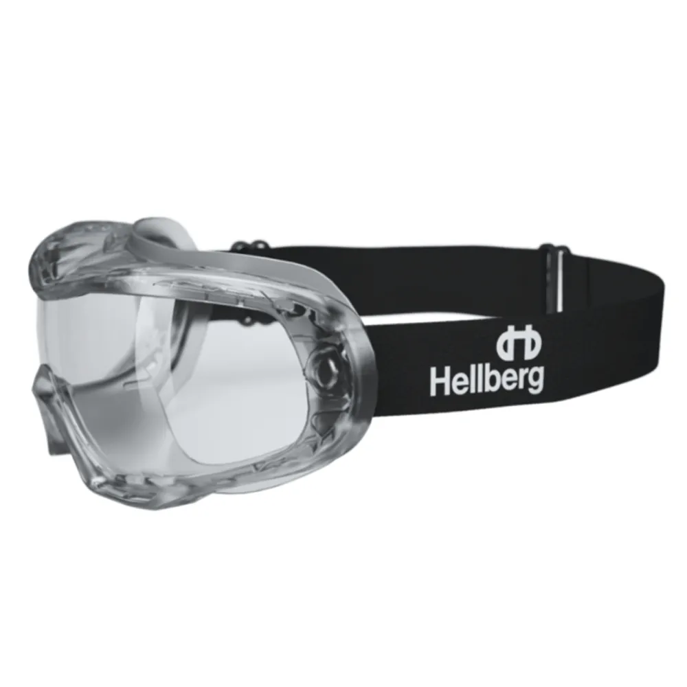 Hellberg 24034 Neon Clear Anti Fog/Scratch Safety Goggles