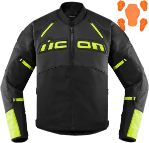 ICON Contra2 CE Jacket - Black/Hi-Viz - 2XL 2810-3658