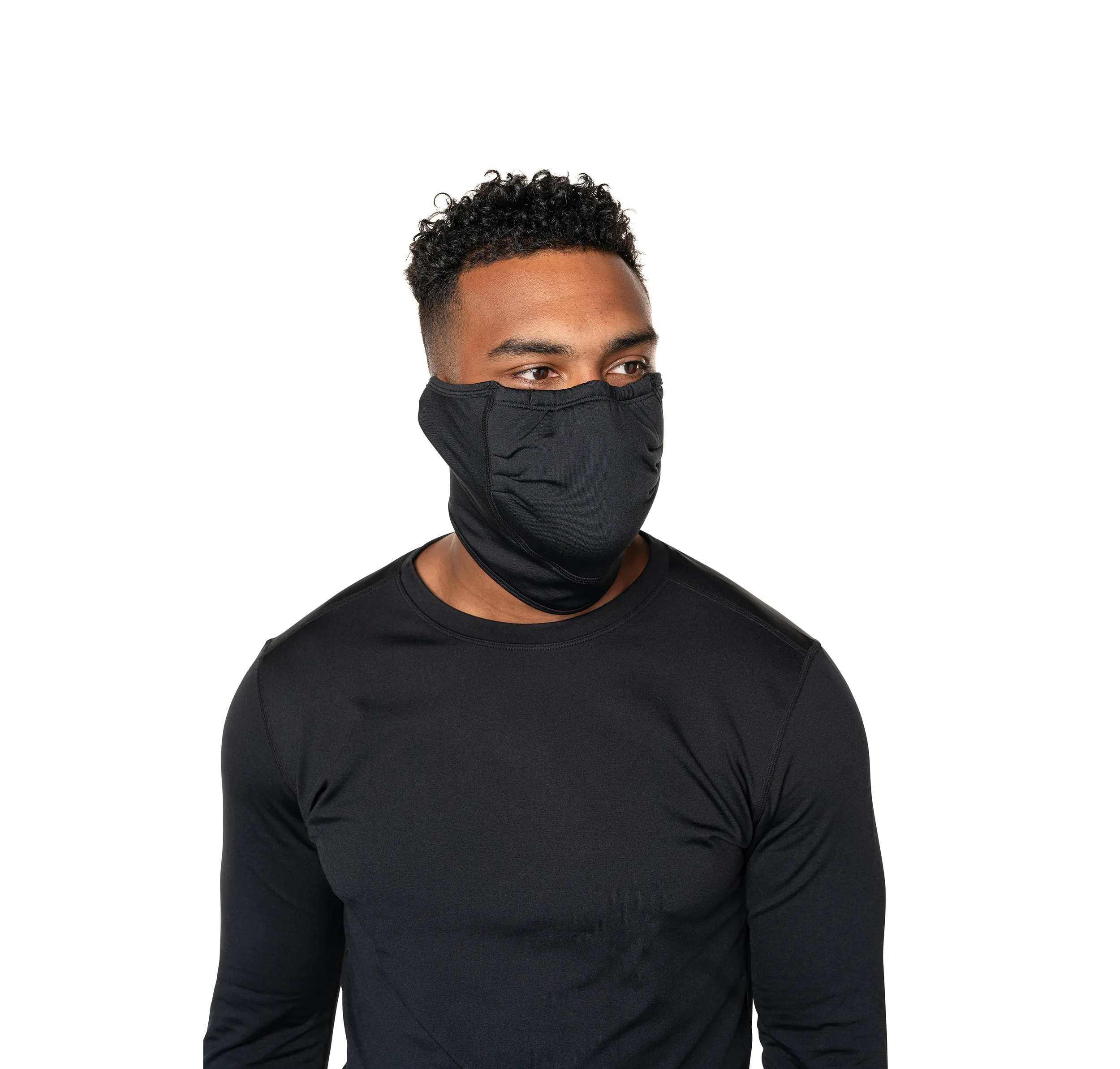 Micro-Elite Chamois Long Mask - Black