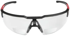 Milwaukee 48-73-2202 Safety Glasses, Unisex, Anti-Scratch Lens, Polycarbonate Lens, Plastic Frame, Black/Red Frame :CD: QUANTITY: 1