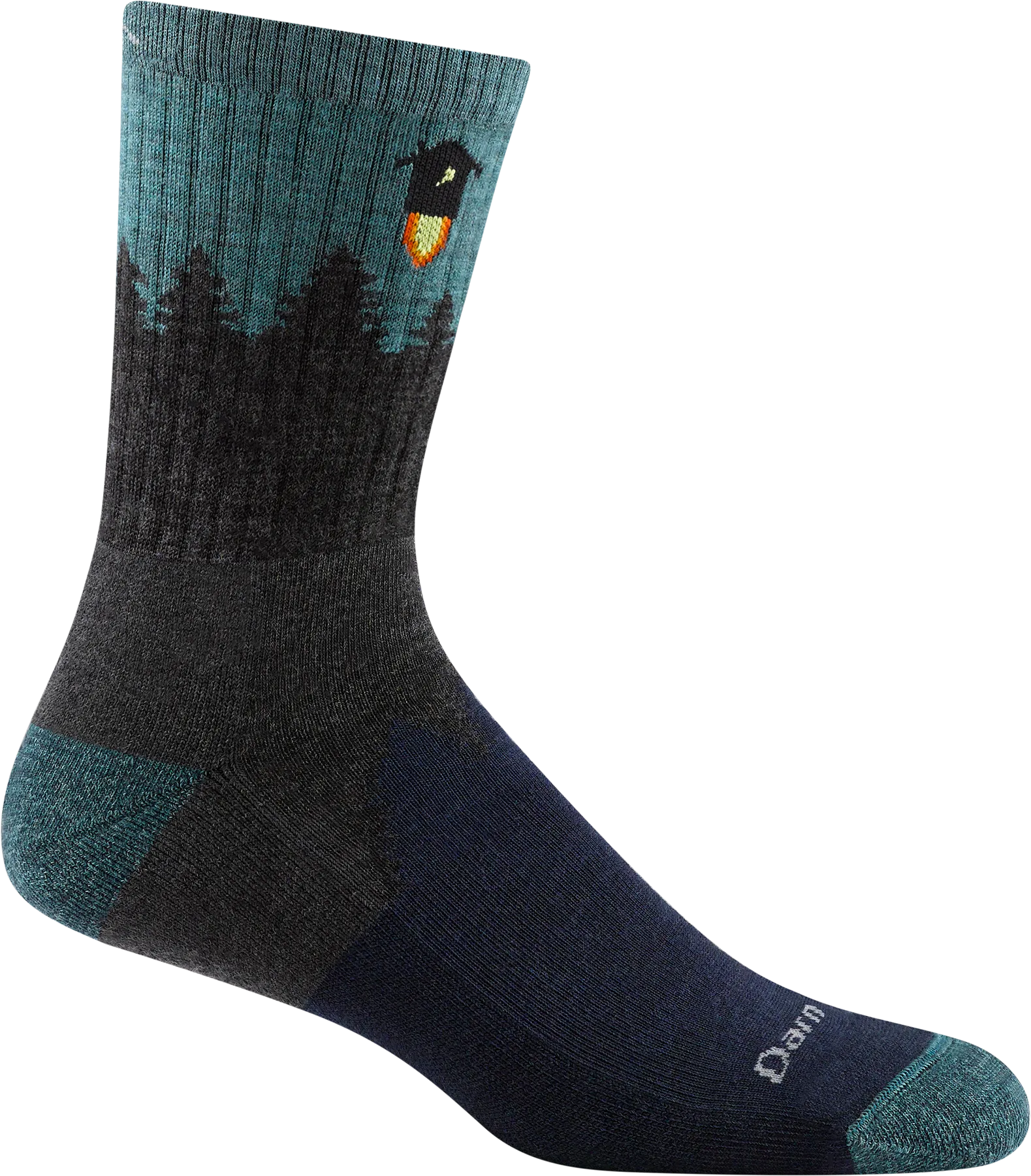 Number 2 Micro Crew Midweight Hiking Sock w/ Cushion (Men's) - D1974M