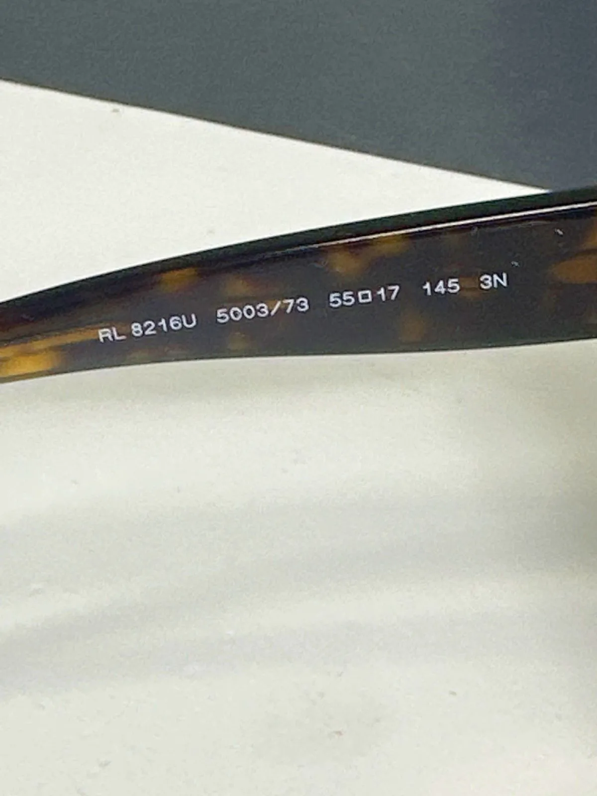 Ralph Lauren Isabel Tortoiseshell / Gold Logo Arm Sunglasses RL8216U