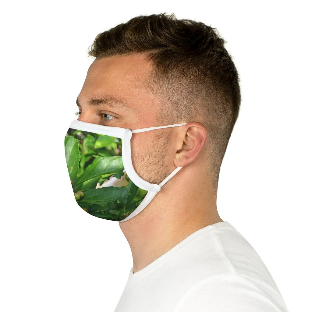Seeds and Green Leaves Cotton Face Mask (EU)