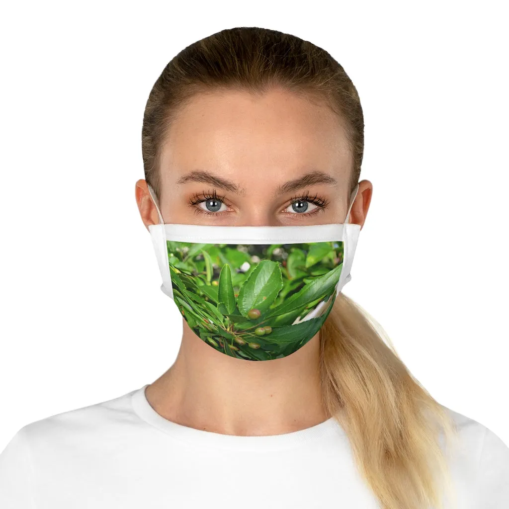 Seeds and Green Leaves Cotton Face Mask (EU)