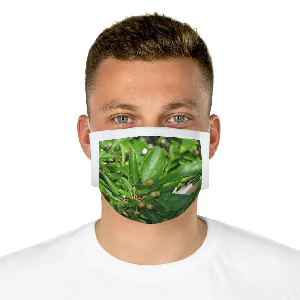 Seeds and Green Leaves Cotton Face Mask (EU)
