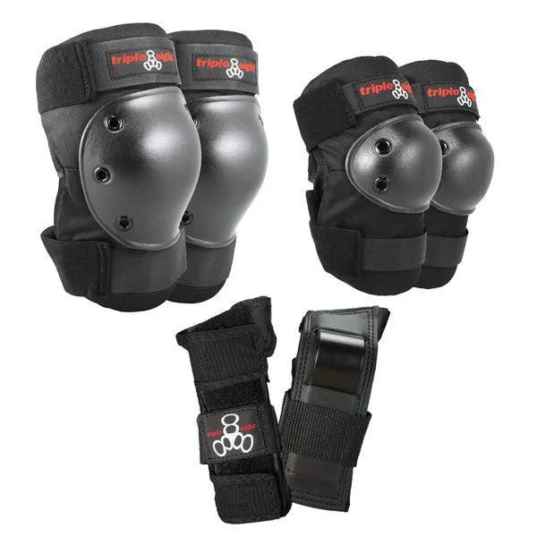 Triple Eight Saver Series Protection Pad Set Black