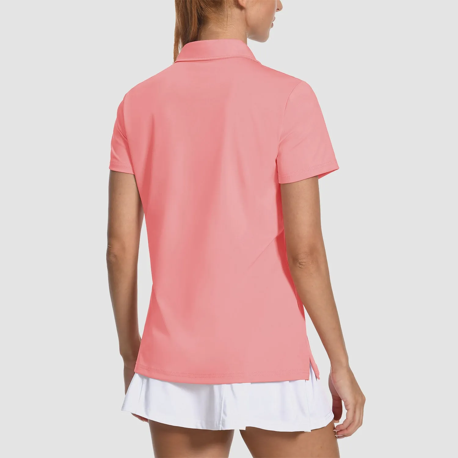 Women's Golf Polo Shirts V Neck UPF 50  Collared Tennis Shirt Lightweight Quick Dry