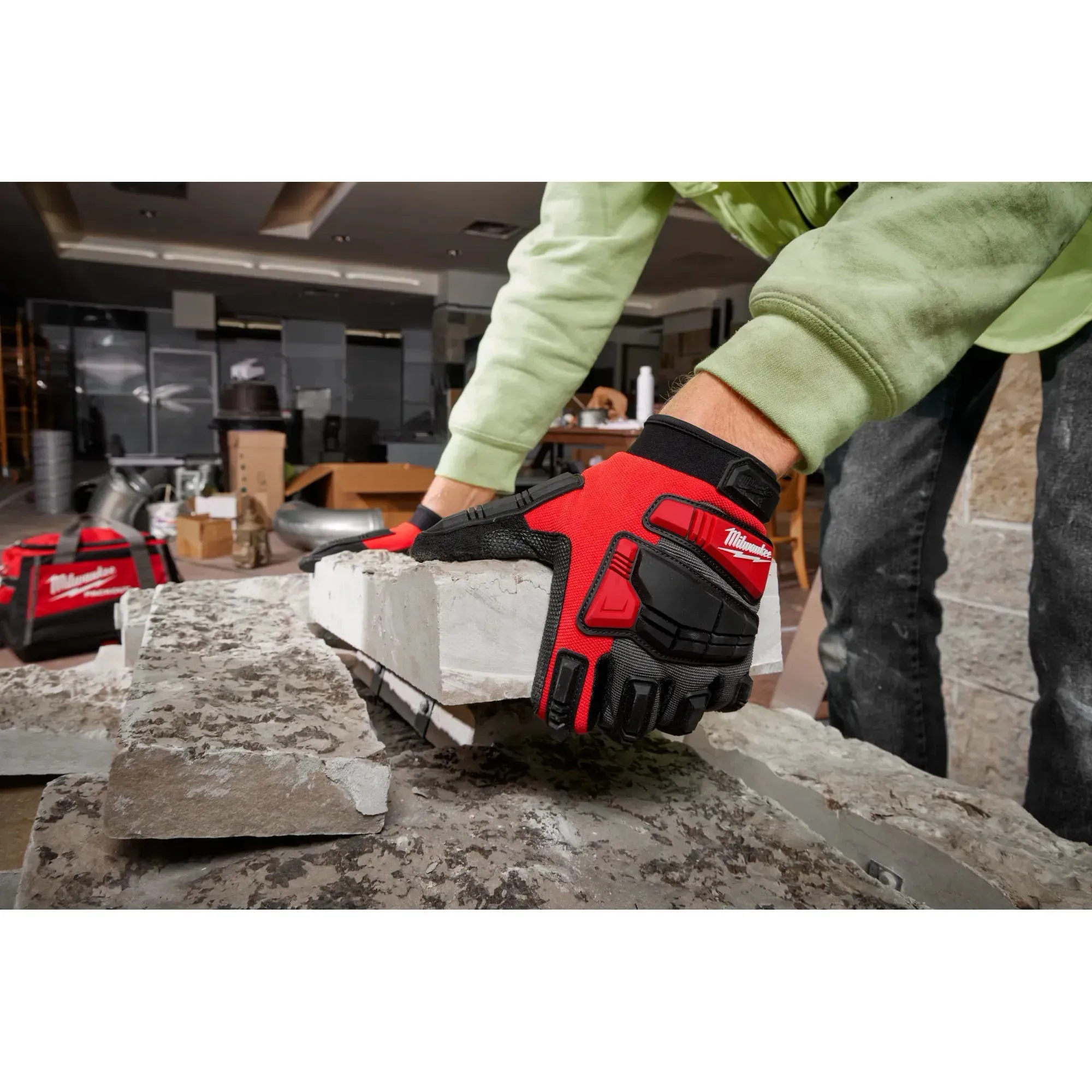 Work Gloves- Milwaukee® Impact Wrecking Work Gloves, 48-73-855